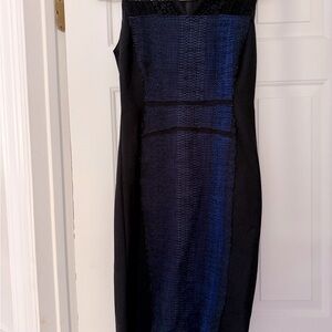 Elegant Black and Blue Women's Dress